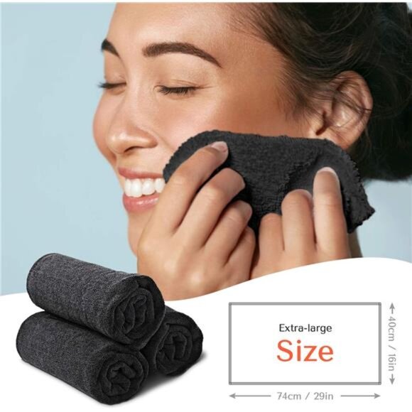 Microfiber Hair Towel for Salon - 10 Pack - 29 x 16 Inches, Quick Dry - Picture 6 of 7